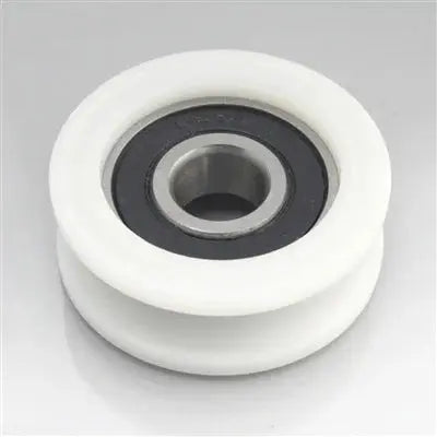 5mm Bore Bearing - 21mm Round Nylon Pulley U-Groove Track Roller Bearing 5x21x6mm