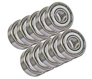 10 -Pack 5x10mm - Çift Koruyucu 5x10x4 Minyatür Yatak