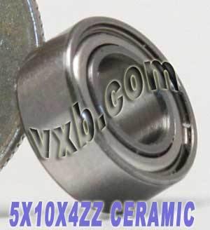 5x10x4mm Ceramiczne Osłonięte Łożysko Miniaturowe
