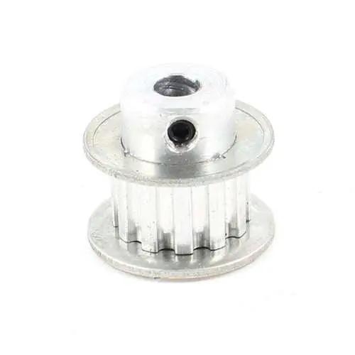 6.35mm Bore Aluminum Timing Pulley 5mm Pitch 12 Teeth 15mm Wide Belt Groove for 3D printer HTD5M
