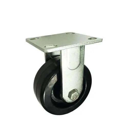 6"inch Caster Wheel 882 Lbs Fixed Phenolic - 0-180ºC - Top Plate Mount