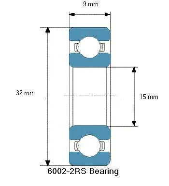 Łożysko 6002-2RS - Uszczelnione łożysko kulkowe 6002RS