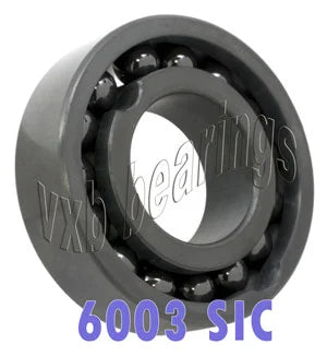 6003 เต็มเต็มรูปแบบแบริ่งเซรามิกซิลิคอนคาร์ไบด์ 17x35x10 มม.