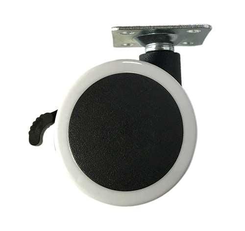 60mm Caster Wheel 77 Lbs - Nylon - PVC - Top Plate Mount