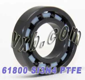 61800 Full Ceramic Bearing 10x19x5 Metric Si3N4/PTFE