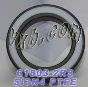 61803-2RS đầy đủ bằng gốm kín mang 17x26x5 SI3N4