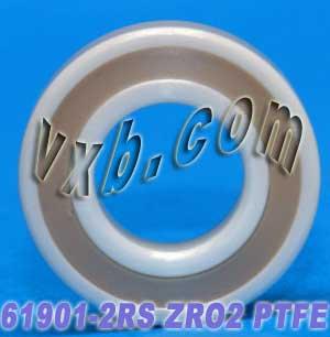 61901-2RS แบริ่งเซรามิกปิดผนึกเต็ม 12x24x6mm ZRO2