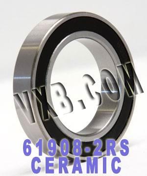 61908-2RS แบริ่งไฮบริดเซรามิกปิดผนึก 40x62x12 มม.