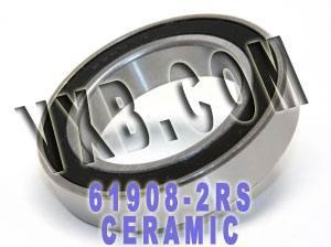 61908-2RS แบริ่งไฮบริดเซรามิกปิดผนึก 40x62x12 มม.
