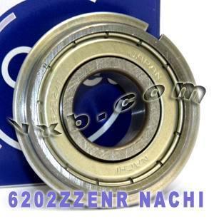 6202ZZENR นาชิแบริ่งป้องกัน C3 SNAP แหวน SNAP ญี่ปุ่น 15x35x11 มม. แบริ่ง