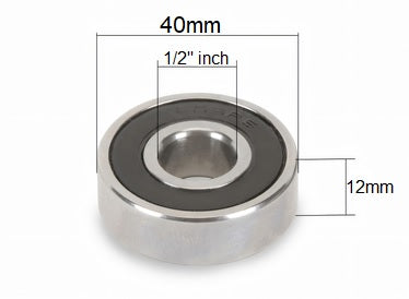 6203-2RS-8 1/2" Lager 1/2" x 40mm x 12mm 0.500 inch ID Kogellager