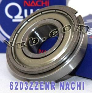 6203ZZENR นาชิแบริ่ง 17x40x12 มม