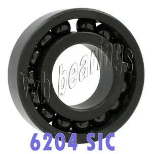 6204 แบริ่งเซรามิกเต็มซิลิคอนคาร์ไบด์ 20x47x14 มม. แบริ่ง sic