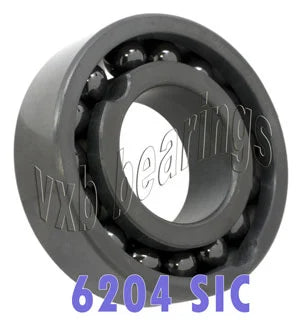 6204 แบริ่งเซรามิกเต็มซิลิคอนคาร์ไบด์ 20x47x14 มม. แบริ่ง sic