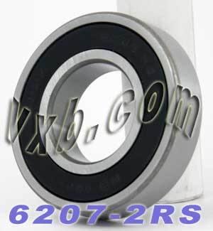 4-Pack 6207-2RS Bearings 35x72x17mm Ball Bearings 6207RS