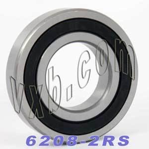 4-Pack 6208-2RS Ball Bearings 40x80x18mm - Rubber Sealed 6208RS