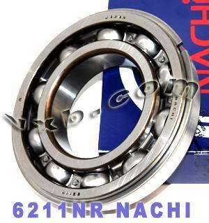 6211NR NOCHI łożyska 55x100x21 Otwórz C3 Snaping Ring Made Japan