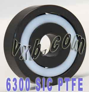 6300 แบริ่งเซรามิกเต็มซิลิกอนคาร์ไบด์ 10x35x11 sic