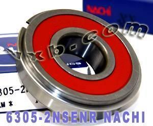 6305-2NSENR นาชิแบริ่งปิดผนึกวงแหวน Snap C3 ญี่ปุ่น 25x62x17 แบริ่ง