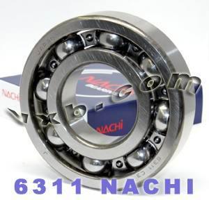 ตลับลูกปืน Nachi 6311 แบบเปิด C3 ญี่ปุ่น 55x120x29mm