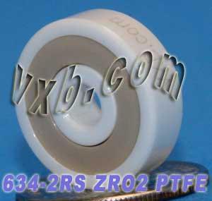 เซรามิกเต็ม 634-2RS แบริ่ง 4x16x5 ZRO2 ลูกปืนปิดผนึกขนาดเล็ก