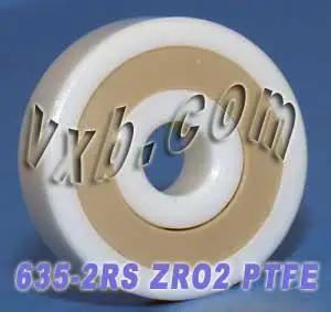 635-2RS محمل سيراميك كامل مختوم 5x19x6 ZrO2 محمل صغير