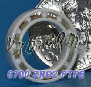 6700 Full Ceramic Bearing 10x15x3 Thin Section Ball Bearing