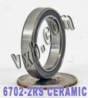 6702-2RS niêm phong bằng gốm mang 15x21x4mm