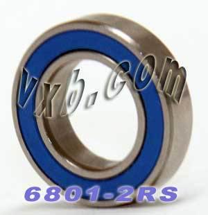 ลูกปืนเม็ดกลมพรีเมียม 6801-2RS ขนาด 12x21x5 มม. - ปิดผนึกแล้ว