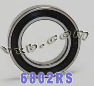 6802RS Lager 15x24x5mm - Afgedicht