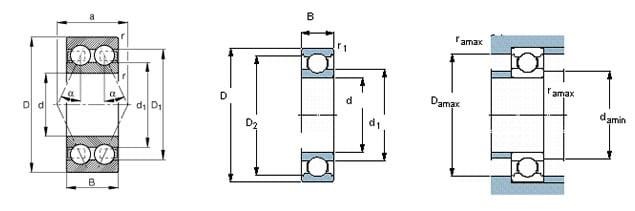 Roulement à gorge profonde 6821-2RS 105x130x13mm