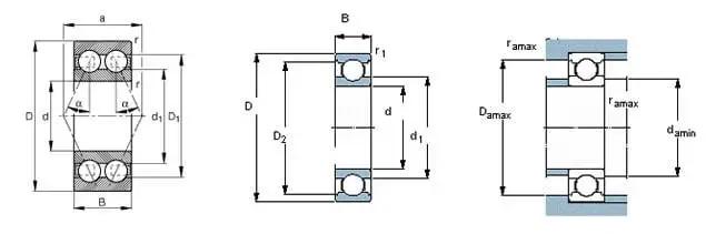 6821-2RS Bearing Deep Groove 105x130x13mm