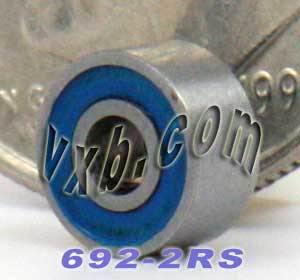 692-2RS ปิดผนึกลูกบอลขนาดเล็กแบริ่ง 2x6x3mm