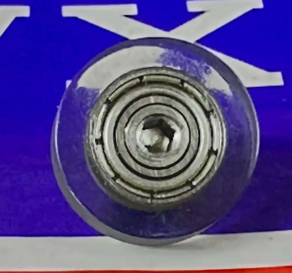 PU3x12x3ZZ GREEN PU Covered Bearing M3 Stud