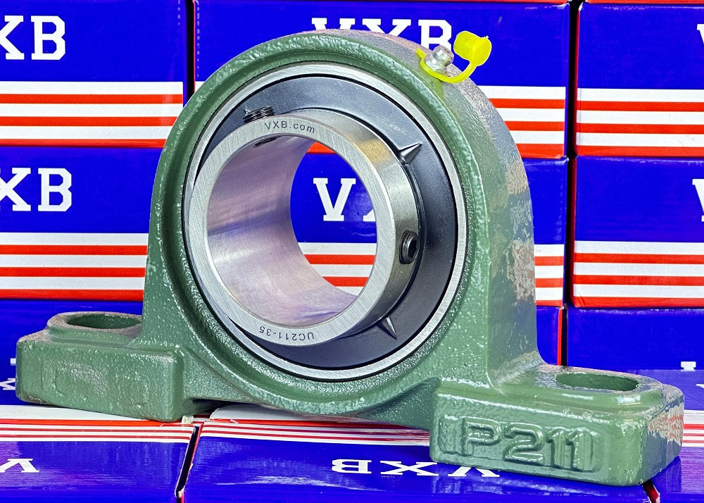 2 3/16" Bearing UCP211-35 + Pillow Block Housing Mounted Bearing
