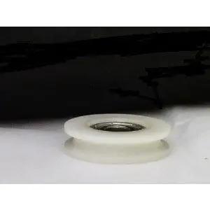 6mm Bore Bearing - 26.5mm Round Nylon Pulley U-Groove Track Roller Bearing 6x26.5x9mm