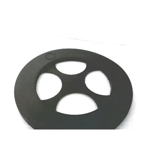 7" Dia. Black Plastic Lazy Susan Turntable AS8 Bearing