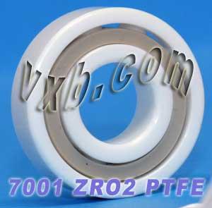 7001 การติดต่อเชิงมุมแบริ่งเซรามิกเต็ม 12x28x8mm