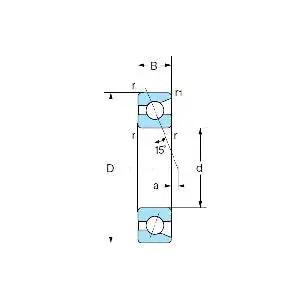 7003 Stainless Steel Hybrid Ceramic Si3N4 Angular Contact Bearing 17x35x10mm