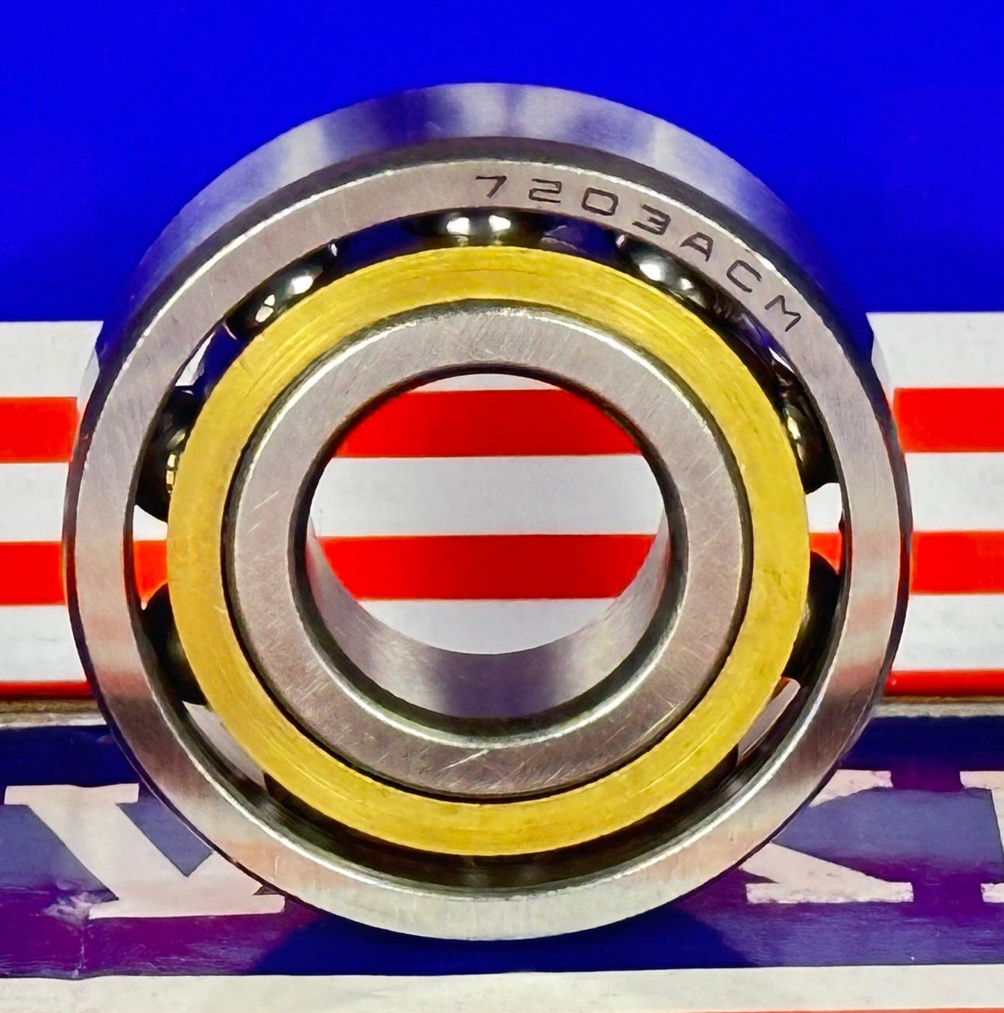 Roulement à contact oblique 7203ACM Cage en bronze 17x40x12mm