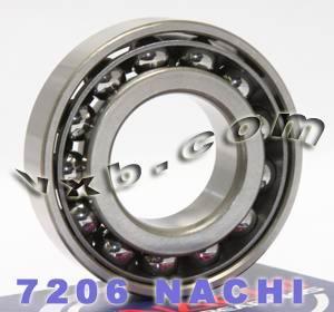 7206 NACHI ANGULAR CONCTIVE C3 Bearing - 30x62x16 มม. - ญี่ปุ่นทำ