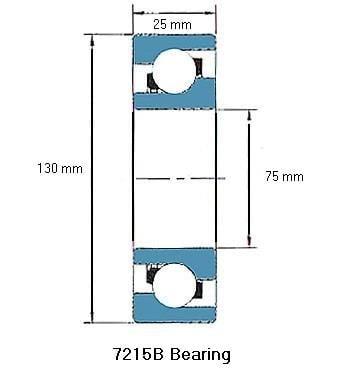 7215B محمل تلامس زاوي 7215B