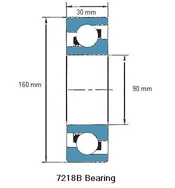 7218B محمل تماس زاوي 7218B