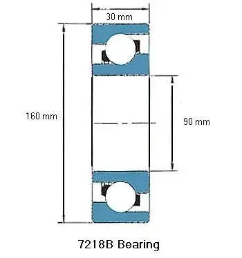 7218B محمل تماس زاوي 7218B