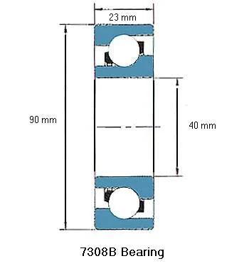 Vòng bi tiếp xúc góc 7308B
