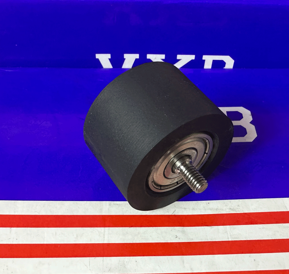 PUT635ZZ 30x20 C1 L9 Shield Bearing - Black Polyurethane M4 Stud