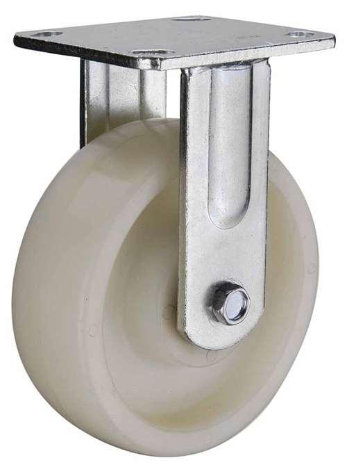 8"inch Heavy Duty Caster Wheel 1543 Lbs Fixed Polyamide (Nylon) - Top Plate Mount