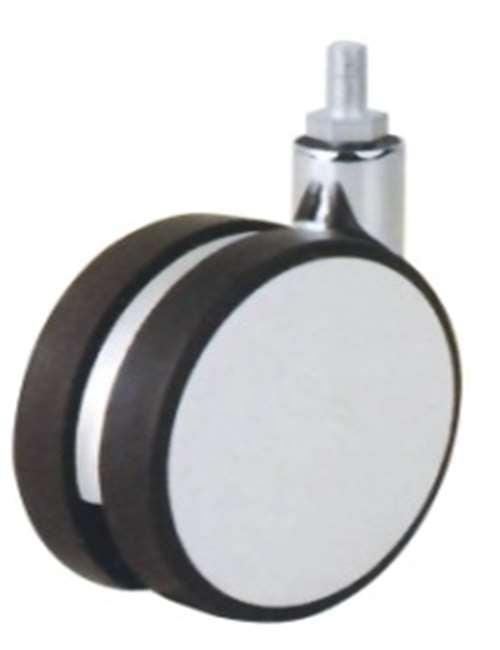 82mm Caster Wheel 99 Lbs - Zinc Alloy - Acrylonitrile Butadiene Styrene (Plastic) M8 Threaded Stem