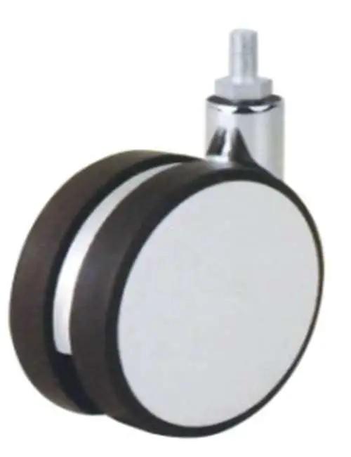 82mm Caster Wheel 99 Lbs - Zinc Alloy - Acrylonitrile Butadiene Styrene (Plastic) M8 Threaded Stem