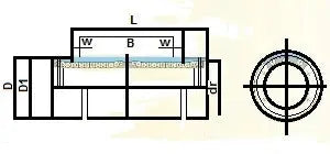 8mm Bearing/Bushing LM8LUU Linear Motion